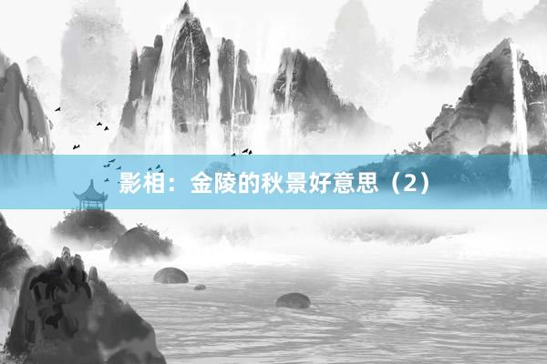 影相：金陵的秋景好意思（2）
