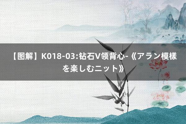 【图解】K018-03:钻石V领背心-《アラン模樣を楽しむニット》