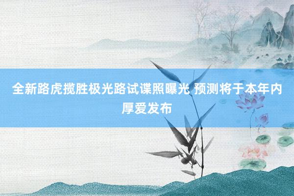 全新路虎揽胜极光路试谍照曝光 预测将于本年内厚爱发布